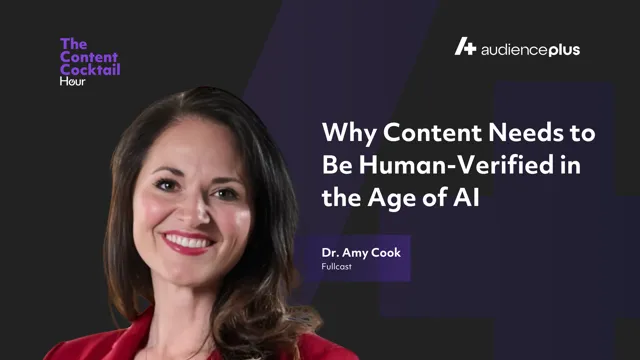 Human-Verified Content in the Age of AI with Amy Cook